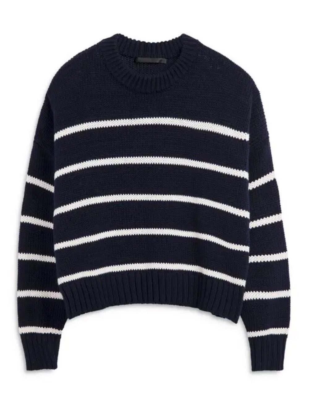 Jenni Kayne Chloe Navy and Cream Striped Sweater - Picture 6 of 8